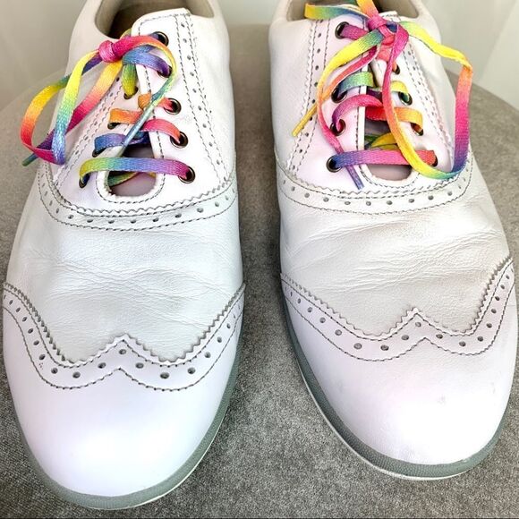 Footjoy Lopro Collection golf shoes lace up white Sz 9.5 - Picture 5 of 9